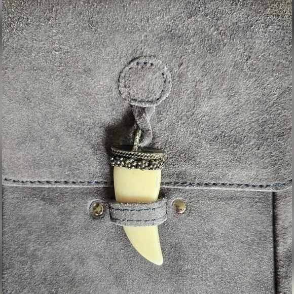 NWT, Raj, Gray Suede Belt Bag - Picture 2 of 7